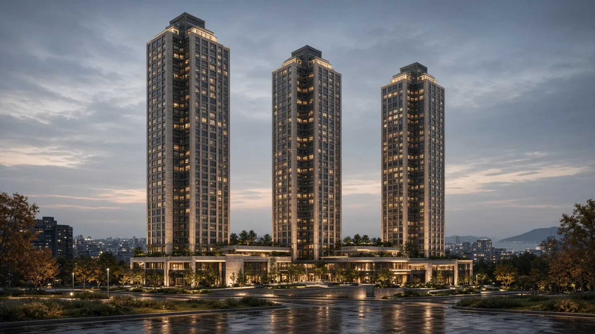 연제갤러리자이 단지 전경 재구성: 부산 연제구 연산동, 3개동 499세대, 전용 84㎡, 최고 43층